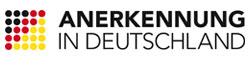 Logo, Text: Anerkennung in Deutschland