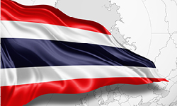 wehende Nationalflagge Thailand