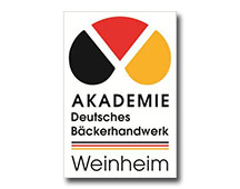 Logo, Text: Akademie Deutsches Bäckerhandwerk Weinheim