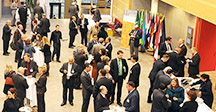 Conference Scene - Conversation amongst several participants during a break