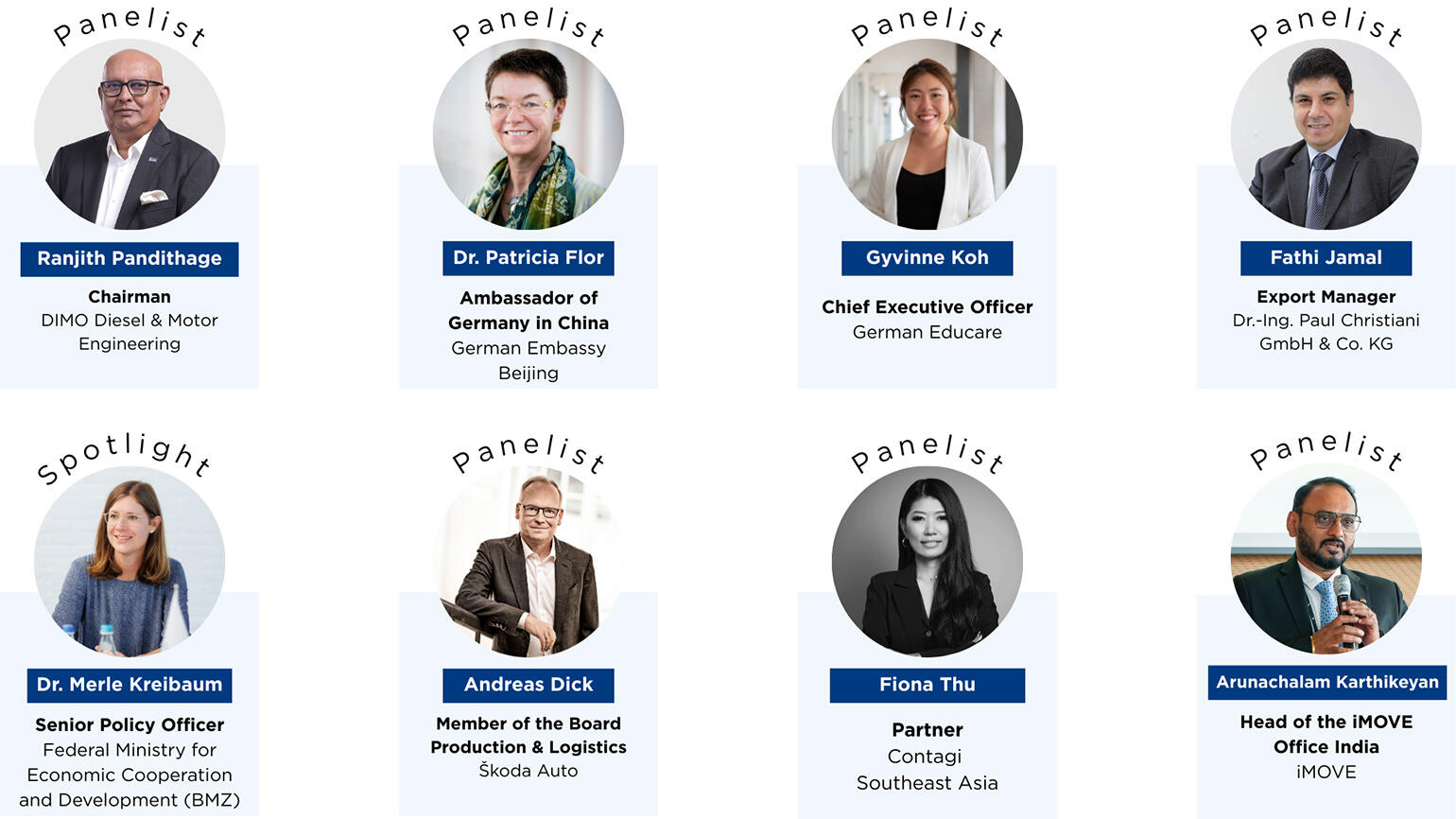 Sprecherinnen und Sprecher beim Bildungsforum