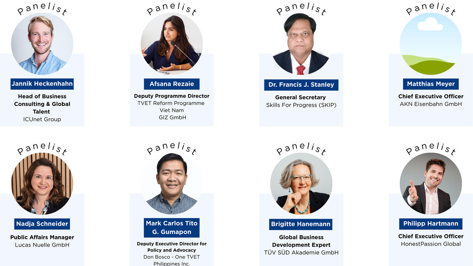 Sprecherinnen und Sprecher beim Bildungsforum