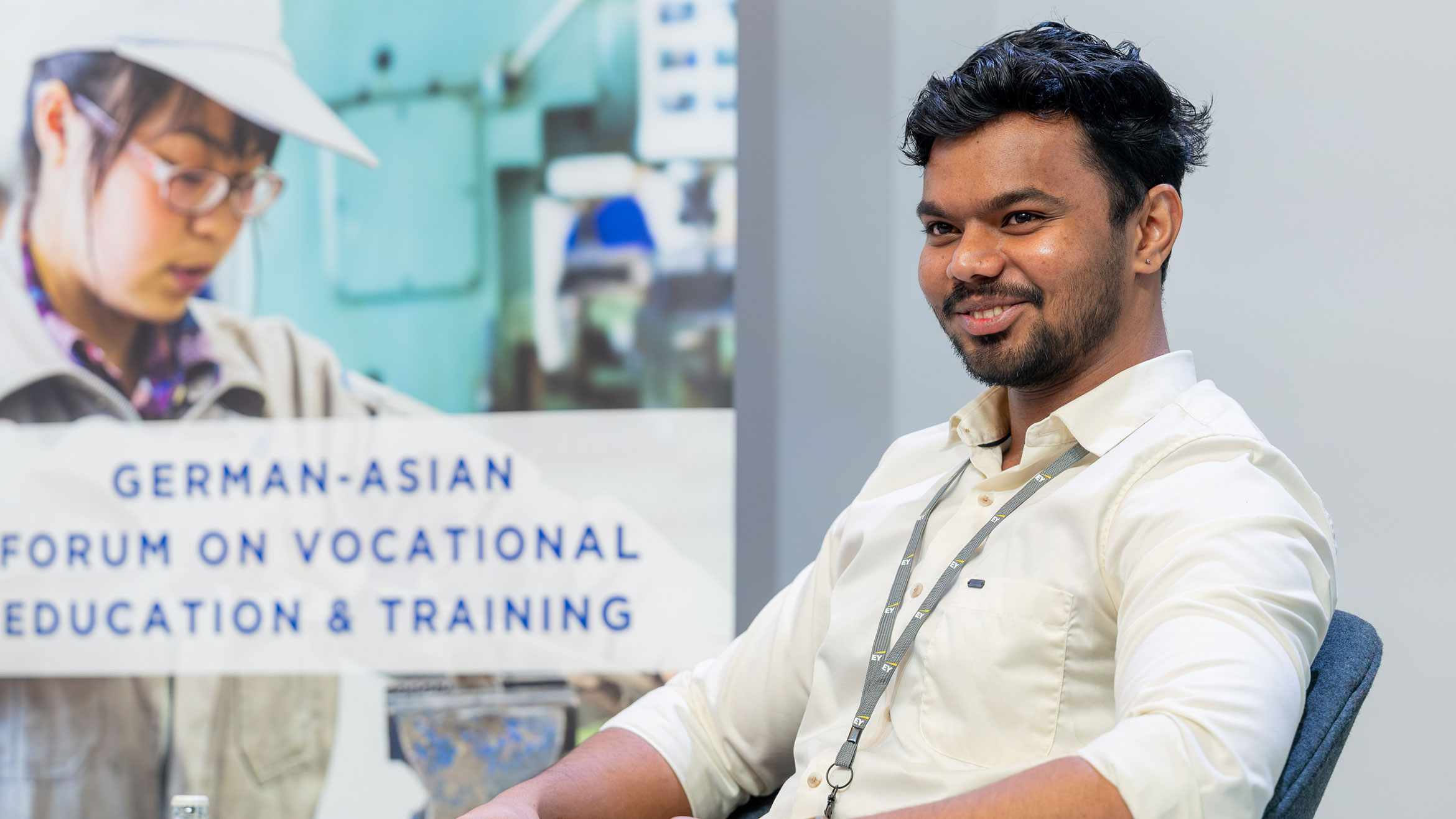 Nahaufnahme des Sprechers Ren Sebastian Kattiparambil Kunjappan