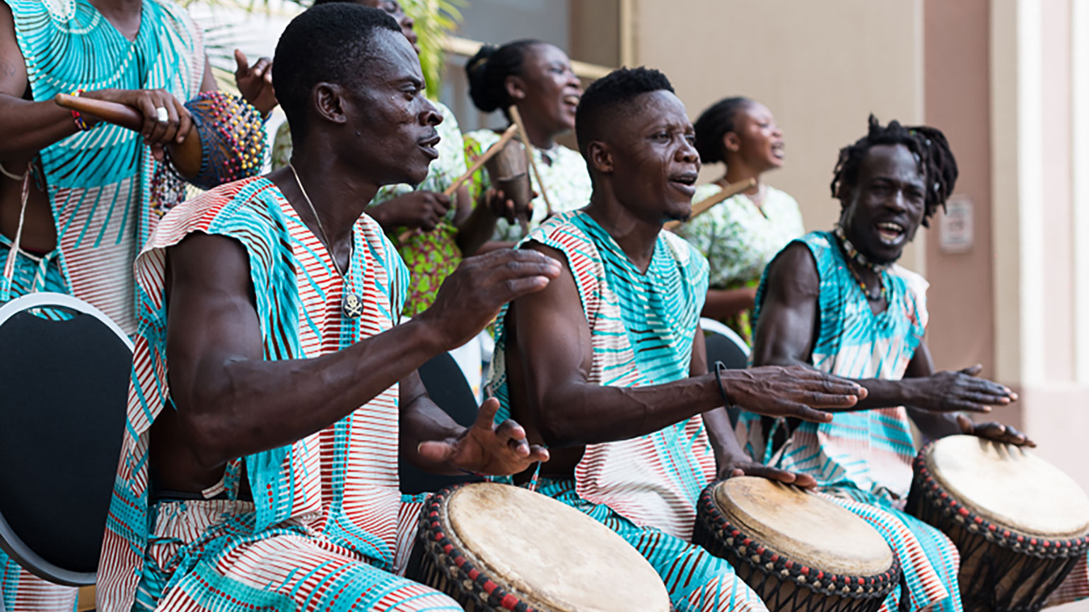 Afrikaner musizieren