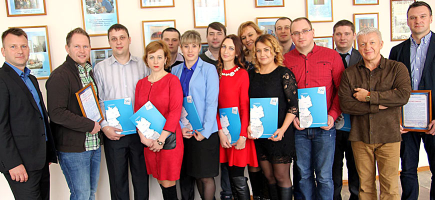 Gruppenbild der russischen Schulungs-Absolventen