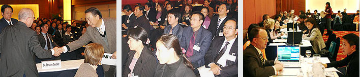 Szenen von der Kooperationsbörse in Peking