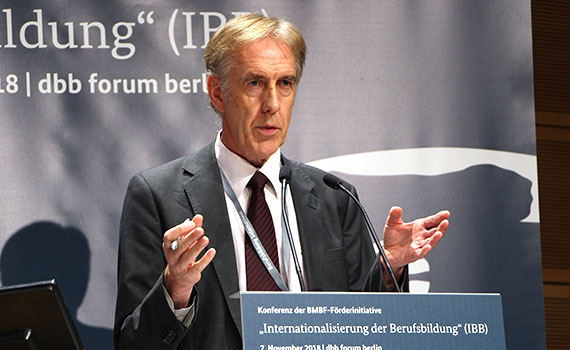 Nahaufnahme Redner