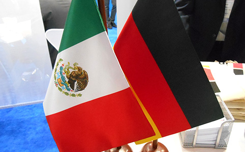 Tischflaggen Mexiko und Deutschland