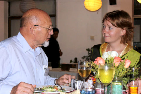 Gast und Gastgeber der Eröffnungsfeier
