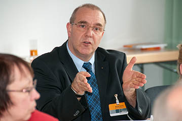 Ein Teilnehmer während des Seminars