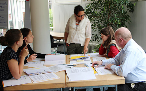 Arbeitsgruppe mit Referentin