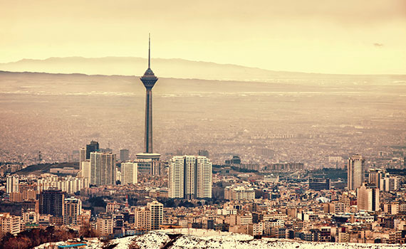 Panoramablick auf Teheran