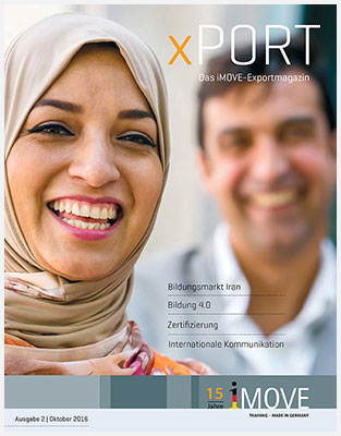 Titelbild, Text: xPORT Das iMOVE-Exportmagazin
