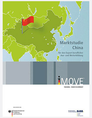 Titelbild der Marktstudie China mit Kartenausschnitt des Landes