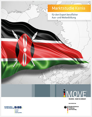 Titel der Marktstudie Kenia, Text: Marktstudie Kenia für den Export beruflicher Aus- und Weiterbildung