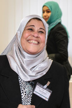 lachende Araberin
