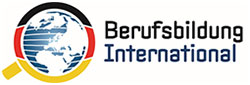 Logo des Projekts, Text: Berufsbildung International