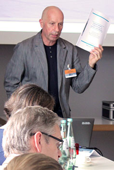 Referent während seines Vortrags