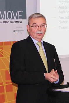ein Referent während seines Vortrags