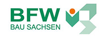 Logo Text: BFW Bau Sachsen