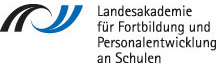 Logo, Text: Landesakademie für Fortbildung und Personalentwicklung an Schulen