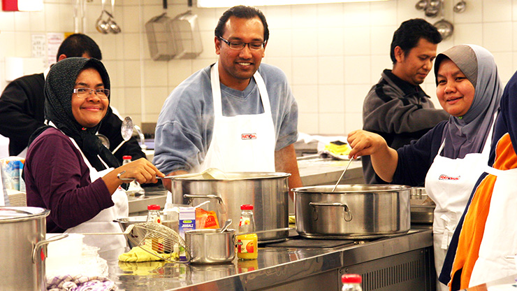 Besucher aus Malaysia während ihrer Fortbildung in Deutschland