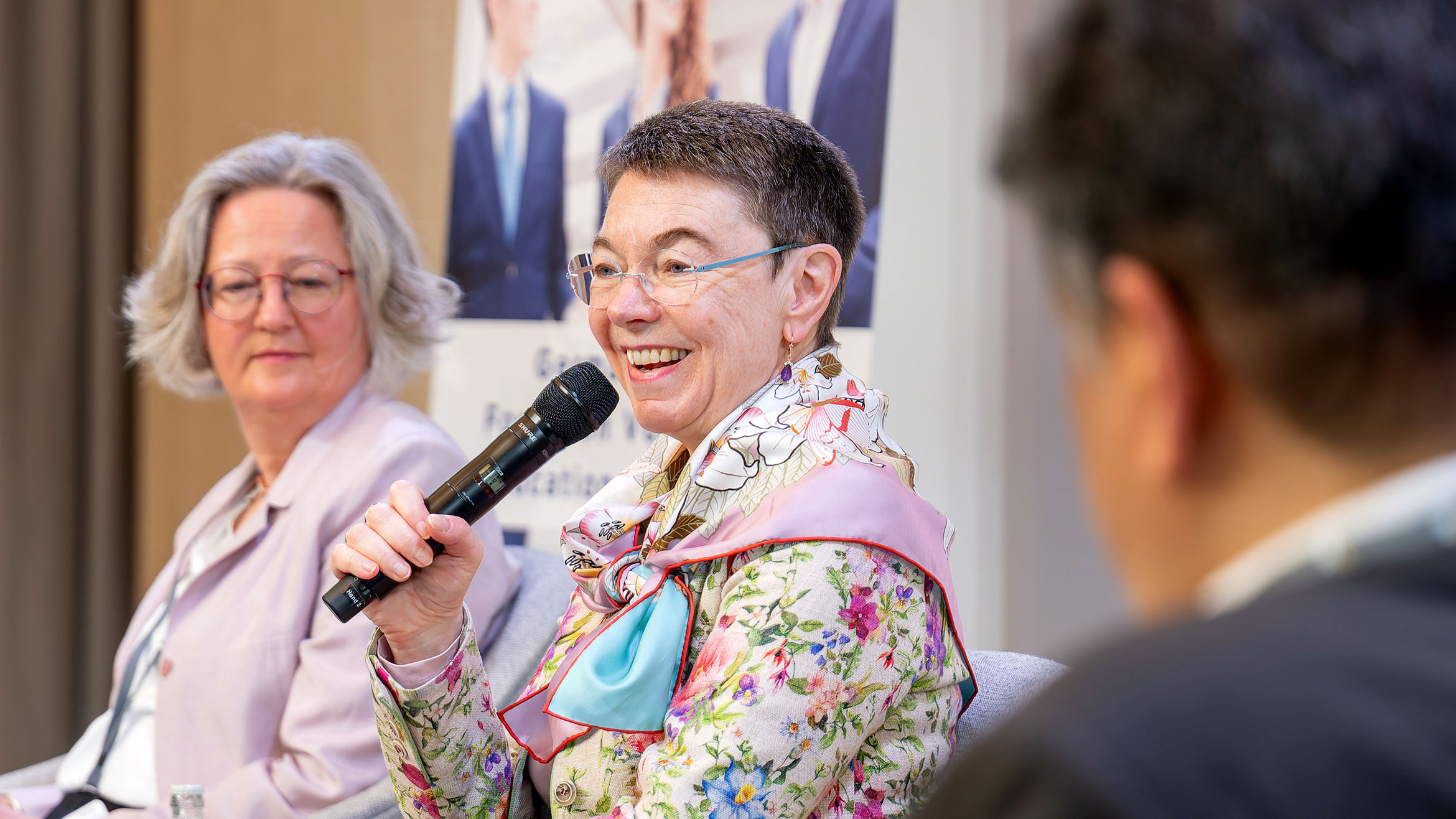 close-up if the speaker Dr Patricia Flor