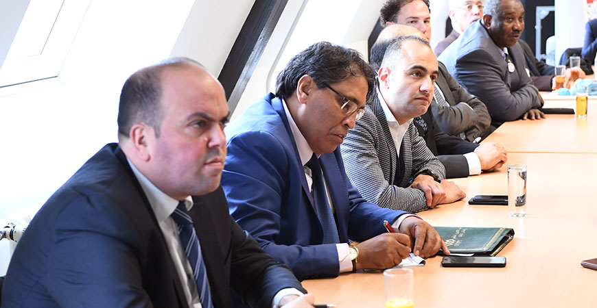 close-up of several participants