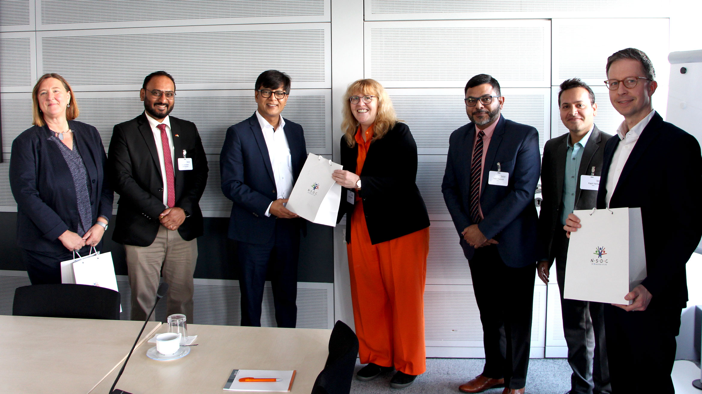 Group photo of the Indian guests and German hosts
