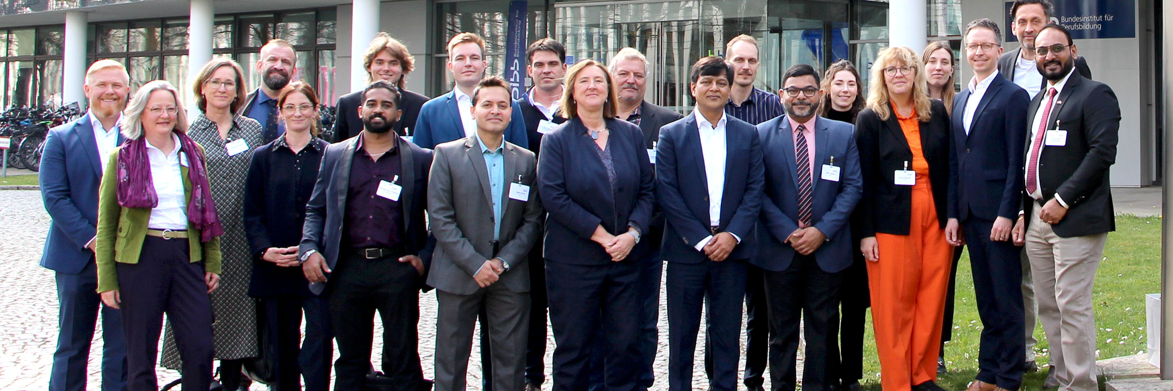 Group photo of the Indian guests and German hosts