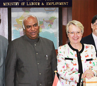 German Minister of Education and Indian Minister of Labour