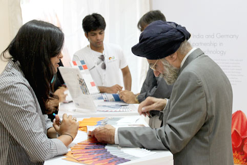 Person at the iMOVE Stand
