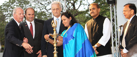 Lighting an oil lamp
