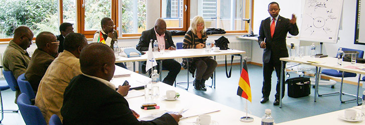 training of teachers from Mozambique in a classroom