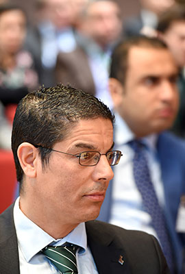Close-up of an attendant