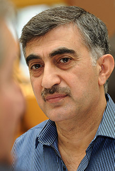 close-up of a participant