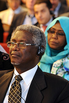 close-up of participants listening to a speaker