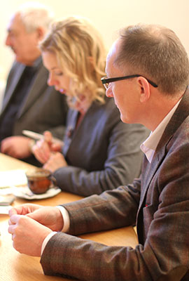 close-up of some participants