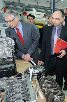 Conference Participant at the Volkswagen Factory Tour