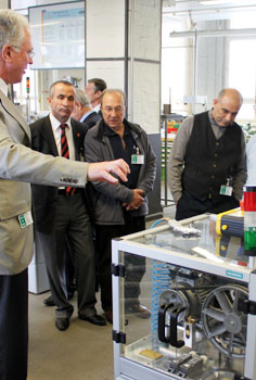 turkish guests visit a company