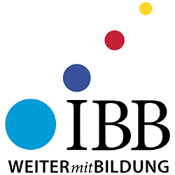 logo of the company with text in German