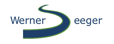 logo of the company with text in German